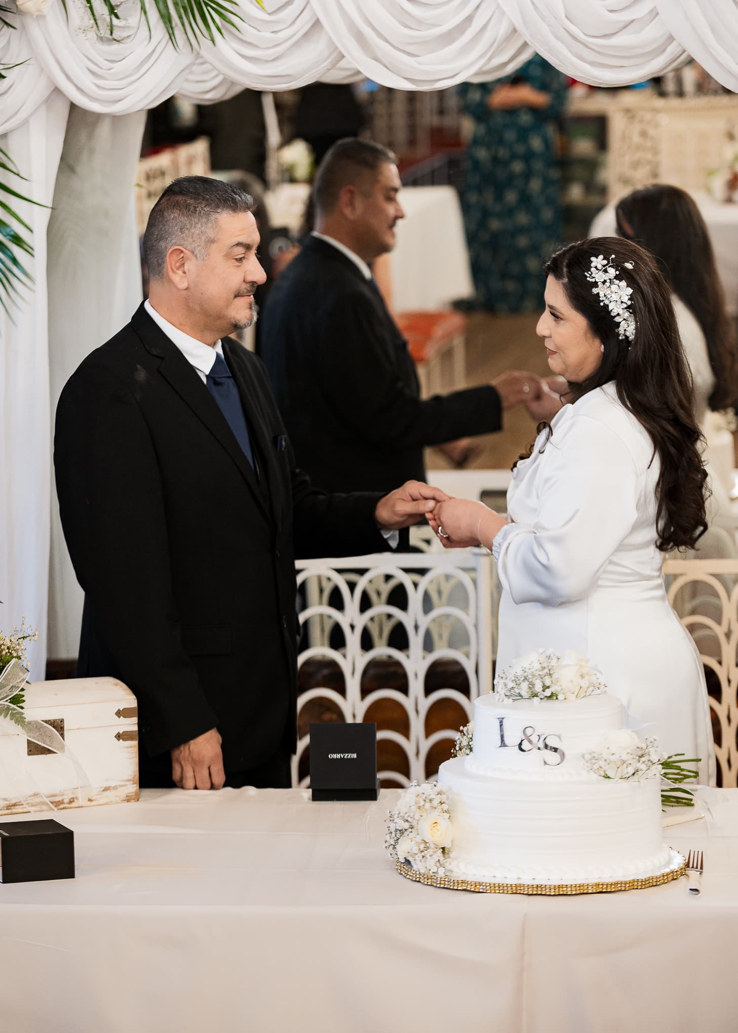 Intercambio de anillos en recepcion